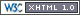 A honlap felépítése megfelel az XHTML 1.0 szabványnak.