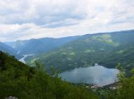 Kilátás a Drina-folyóra, és a Peručac-tóra