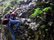 Via ferrata a szurdokban