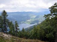 A Bohinji-tó a felvonóról