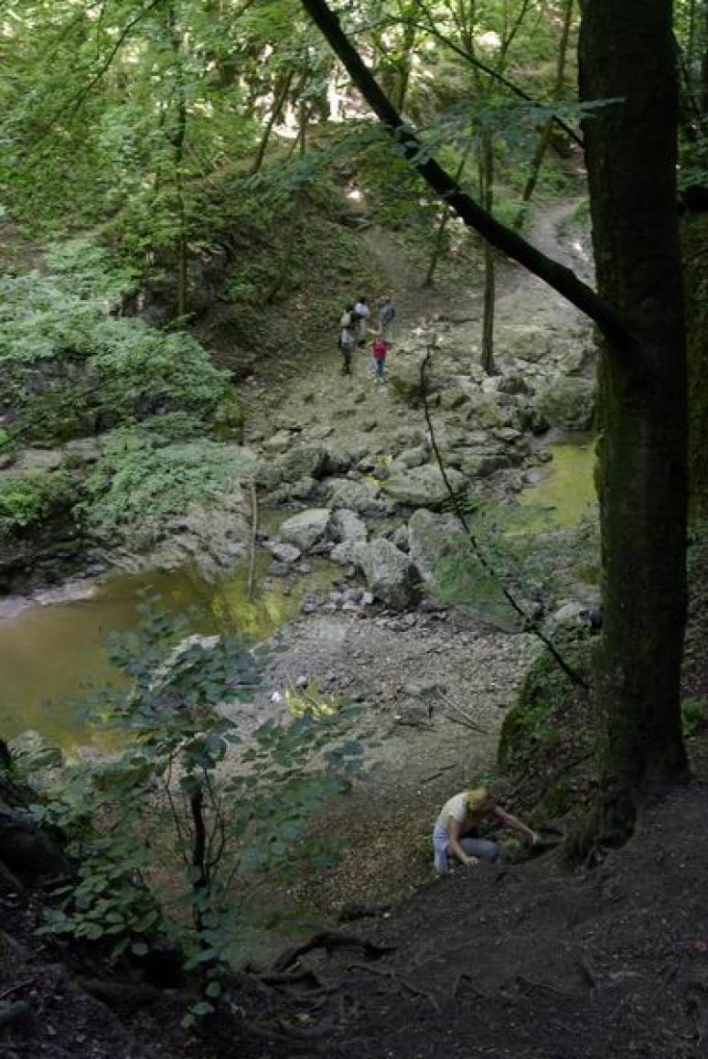 Kapaszkodó a Zsivány-barlanghoz