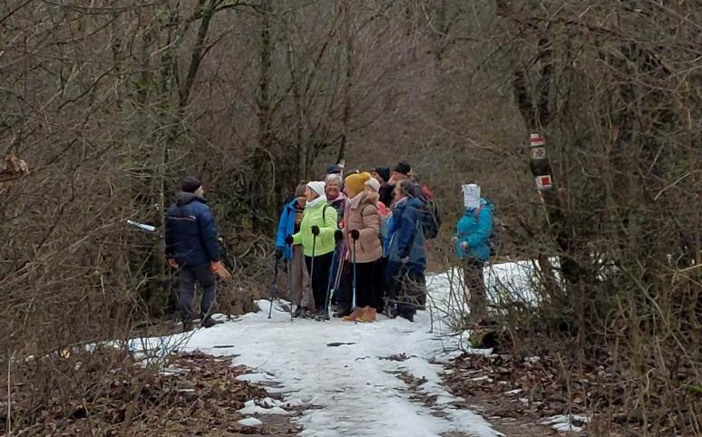 Budai Trapp ellenőrző pontjánál (röv. túra, H.J.)