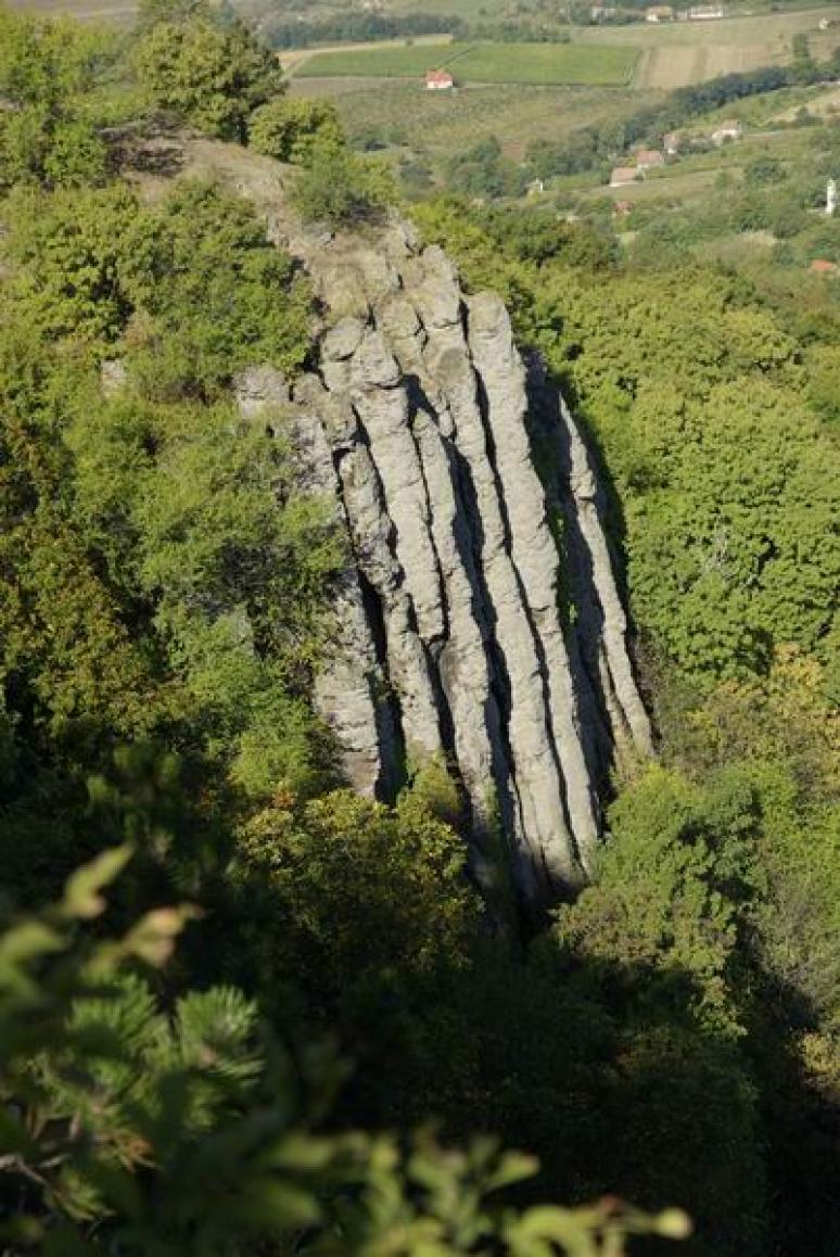 Bazaltorgonák fentről